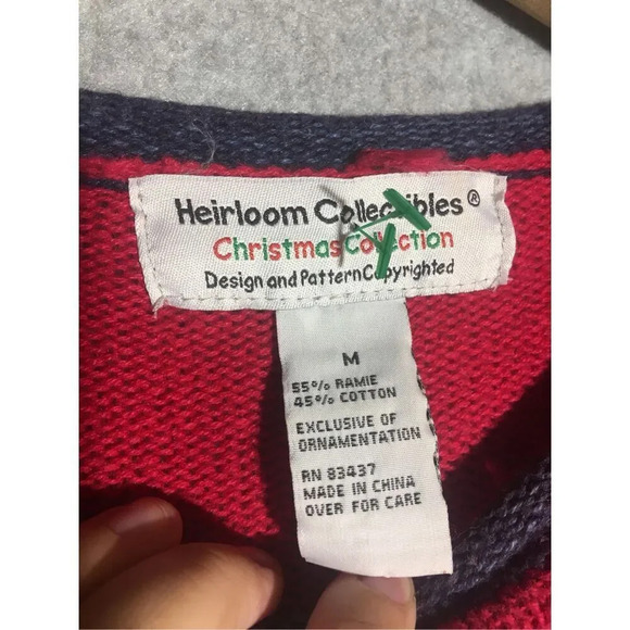 Womens Heirloom Collectibles Christmas Sweater Vintage Holidays Party Festive - Picture 4 of 5